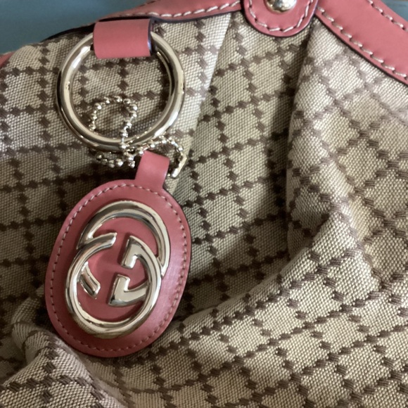 Used Gucci Medium Diamante Canvas Sukey Tote - excellent condition - Picture 7 of 7